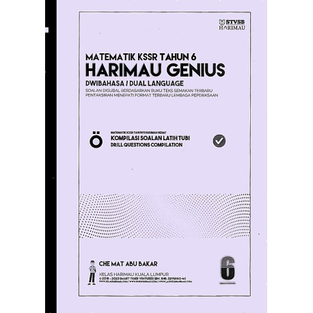 Harimau Genius Matematik Tahun 6 - Kompilasi Soalan Latih Tubi